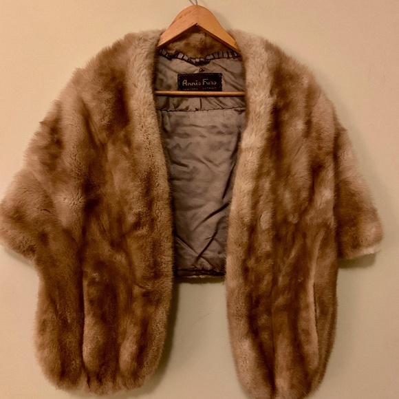 Annis Fur Mink Shawl